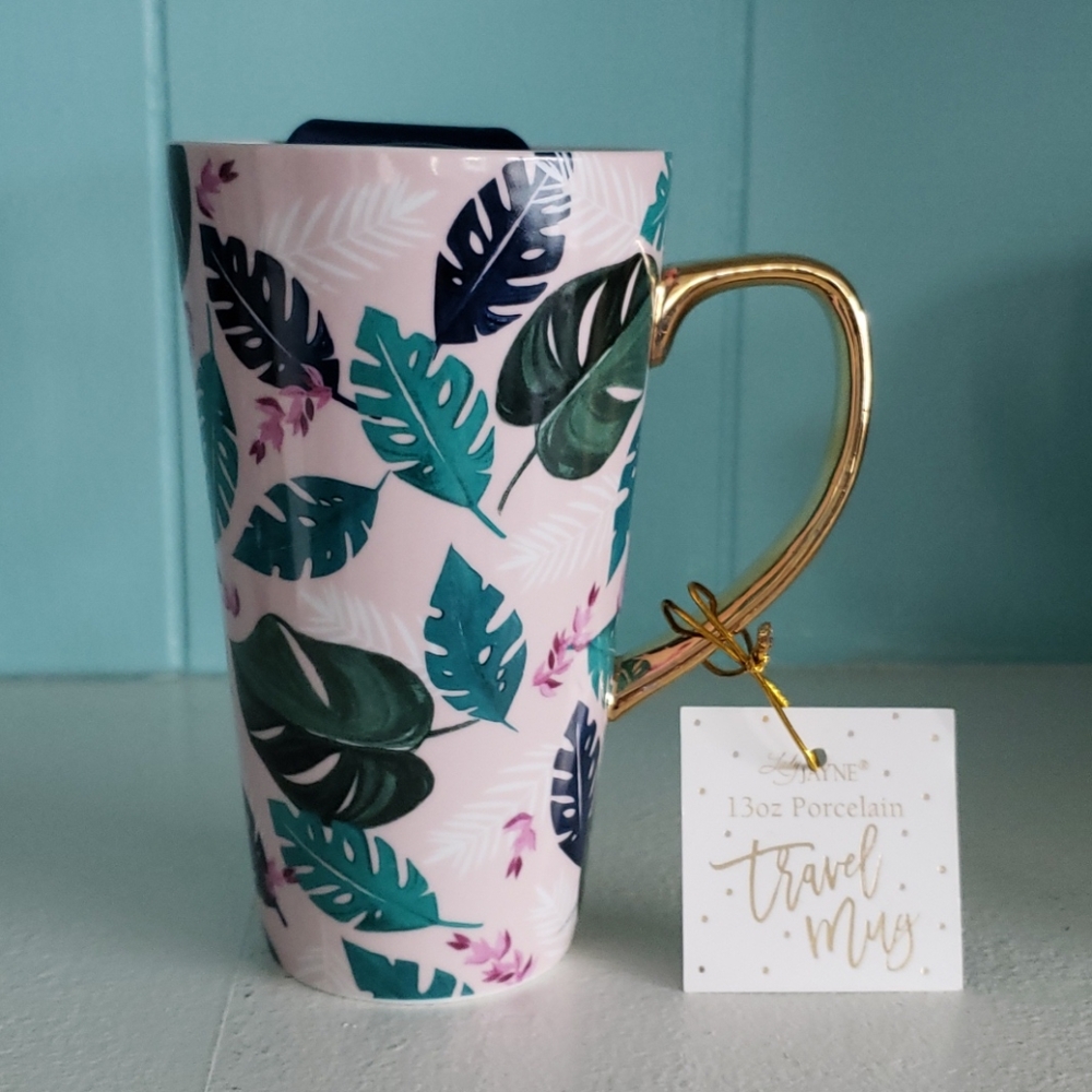 NWT Lady Jayne Porcelain Travel Mug